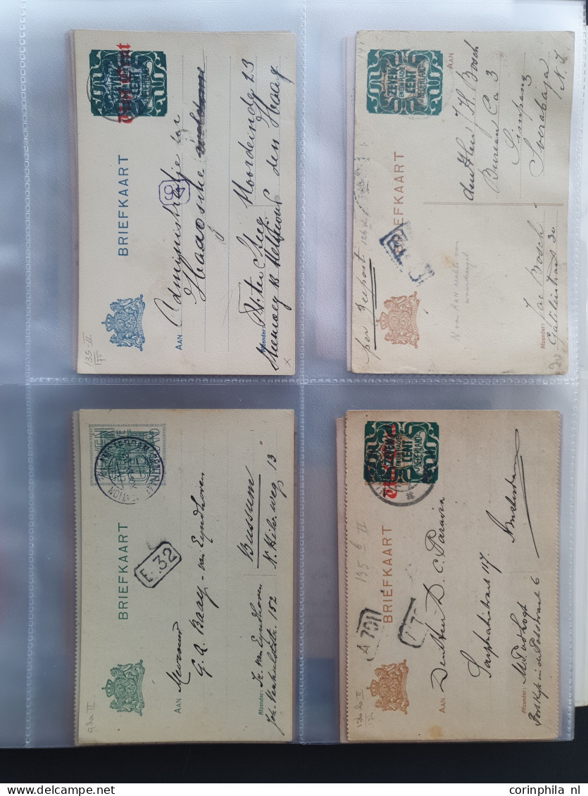 Cover 120 briefkaarten, veel oud(er) met stempels en deels bijfrankering
