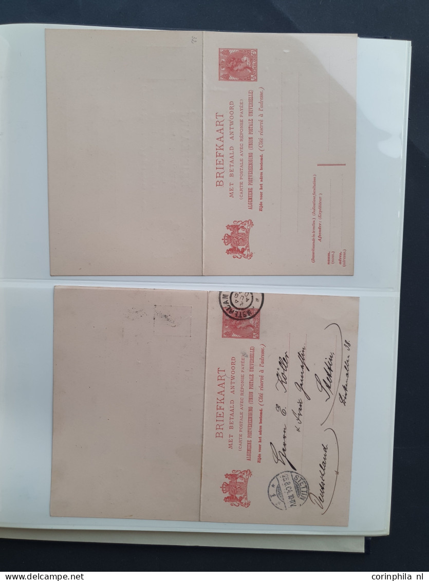 Cover 120 briefkaarten, veel oud(er) met stempels en deels bijfrankering