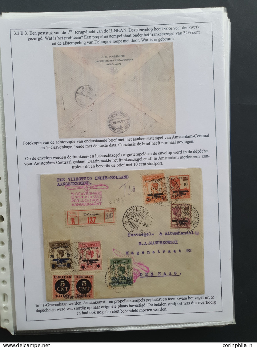 Cover , Airmail 1923-1931 tentoonstellingscollectie luchtpost (ca. 185 poststukken) w.b. veel beter materiaal met o.a. 7