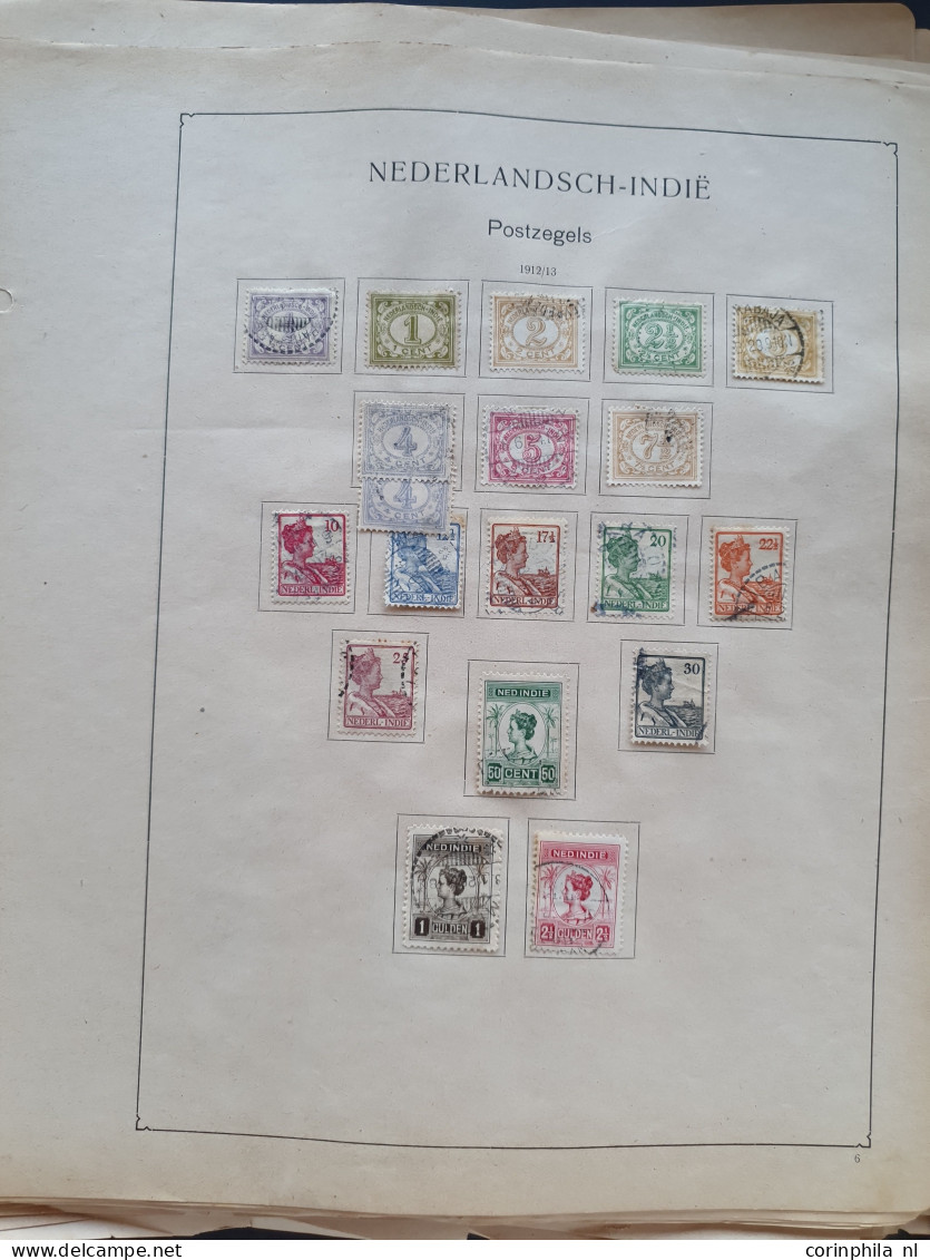 1864-1975, used and * met o.a. Internering, roltanding, Jubileum 1923 Indië, 300 jaar Gezag, Do. X op envelop etc. op al