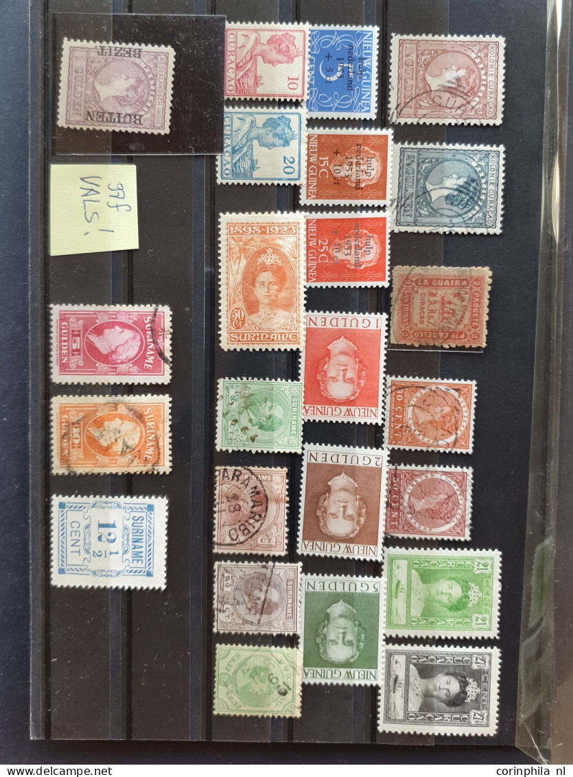 1852-1953 Gestempeld En */** Meest Beter Materiaal In Deels Gemengde Kwaliteit Op 4 Insteekkaarten In Envelop - Collections