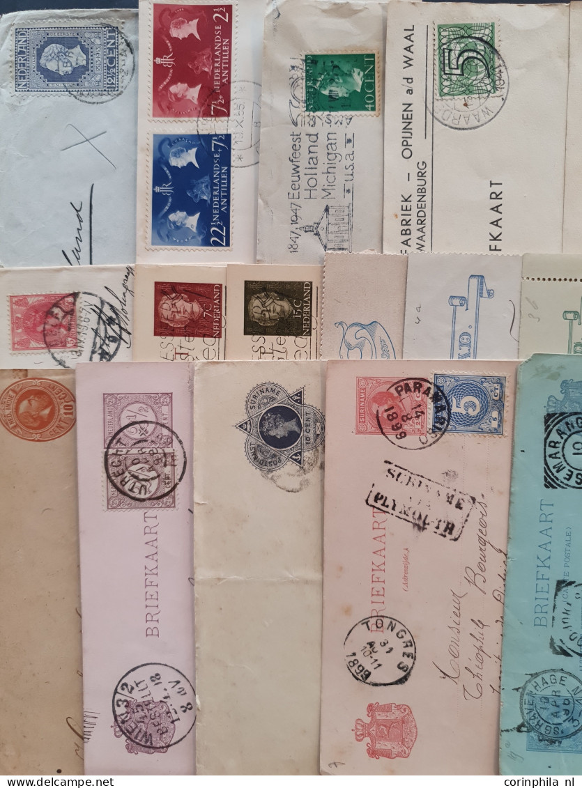 1880-1970 Ca., Ca. 125 Post(waarde)stukken W.b. Enkele Betere Ex. In Envelop - Colecciones Completas
