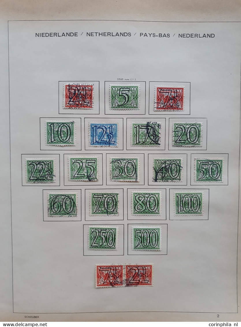 1852/1960 collectie gestempeld en */** waarbij betere ex. en series ( met o.a. Nederland nrs. 48 *,104,105, 131), back o