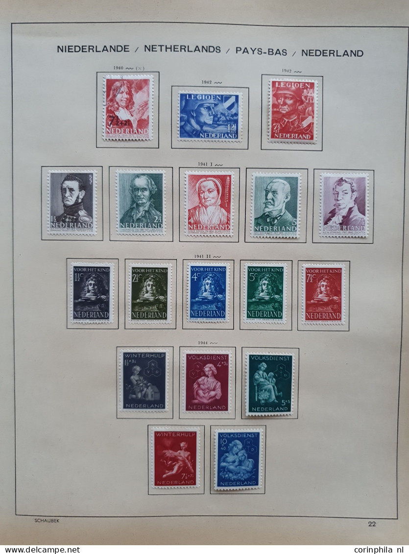 1852/1960 collectie gestempeld en */** waarbij betere ex. en series ( met o.a. Nederland nrs. 48 *,104,105, 131), back o