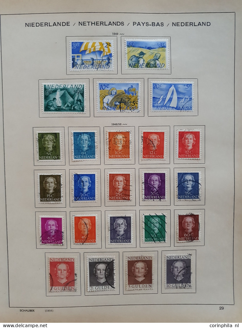 1852/1960 collectie gestempeld en */** waarbij betere ex. en series ( met o.a. Nederland nrs. 48 *,104,105, 131), back o