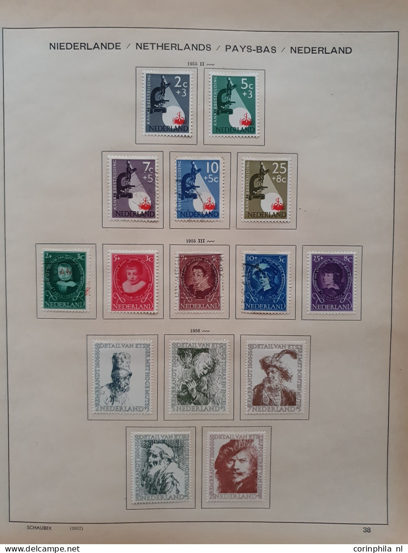 1852/1960 collectie gestempeld en */** waarbij betere ex. en series ( met o.a. Nederland nrs. 48 *,104,105, 131), back o