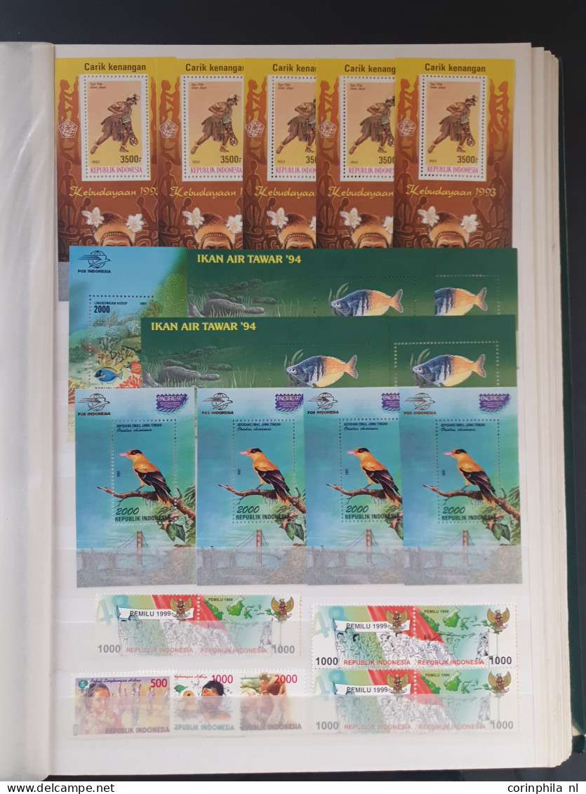 1970/2001 Ned. Antillen, Suriname En Indonesië Voornamelijk ** Sets, Veldelen En Blokken W.b. Leuk Motief In 2 Goed Gevu - Collections