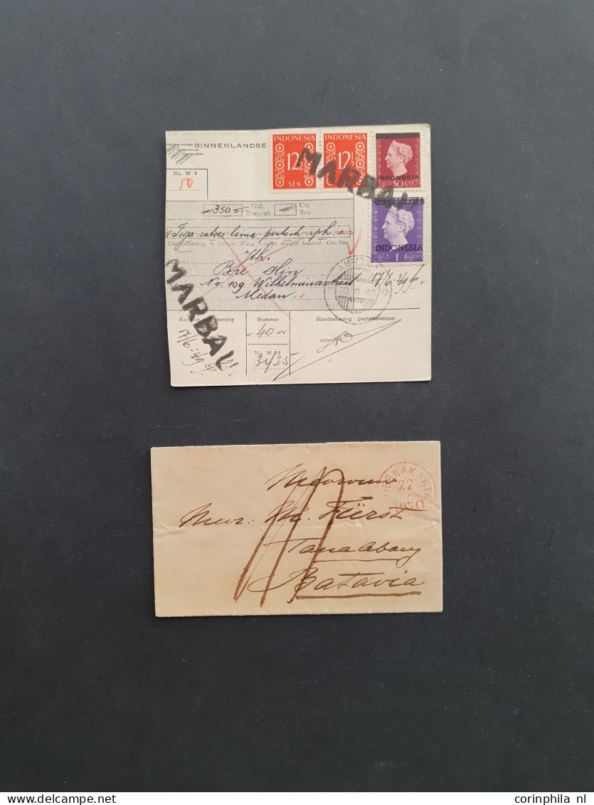 Cover , Airmail 1880-1980ca. En Indonesië Post(waarde)stukken Op Stempeltypen Gesorteerd (ca. 400 Ex.) W.b. Beter Materi - India Holandeses