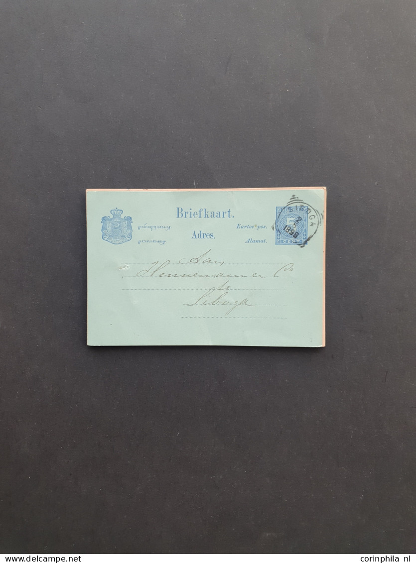 Cover , Airmail 1880-1980ca. en Indonesië post(waarde)stukken op stempeltypen gesorteerd (ca. 400 ex.) w.b. beter materi