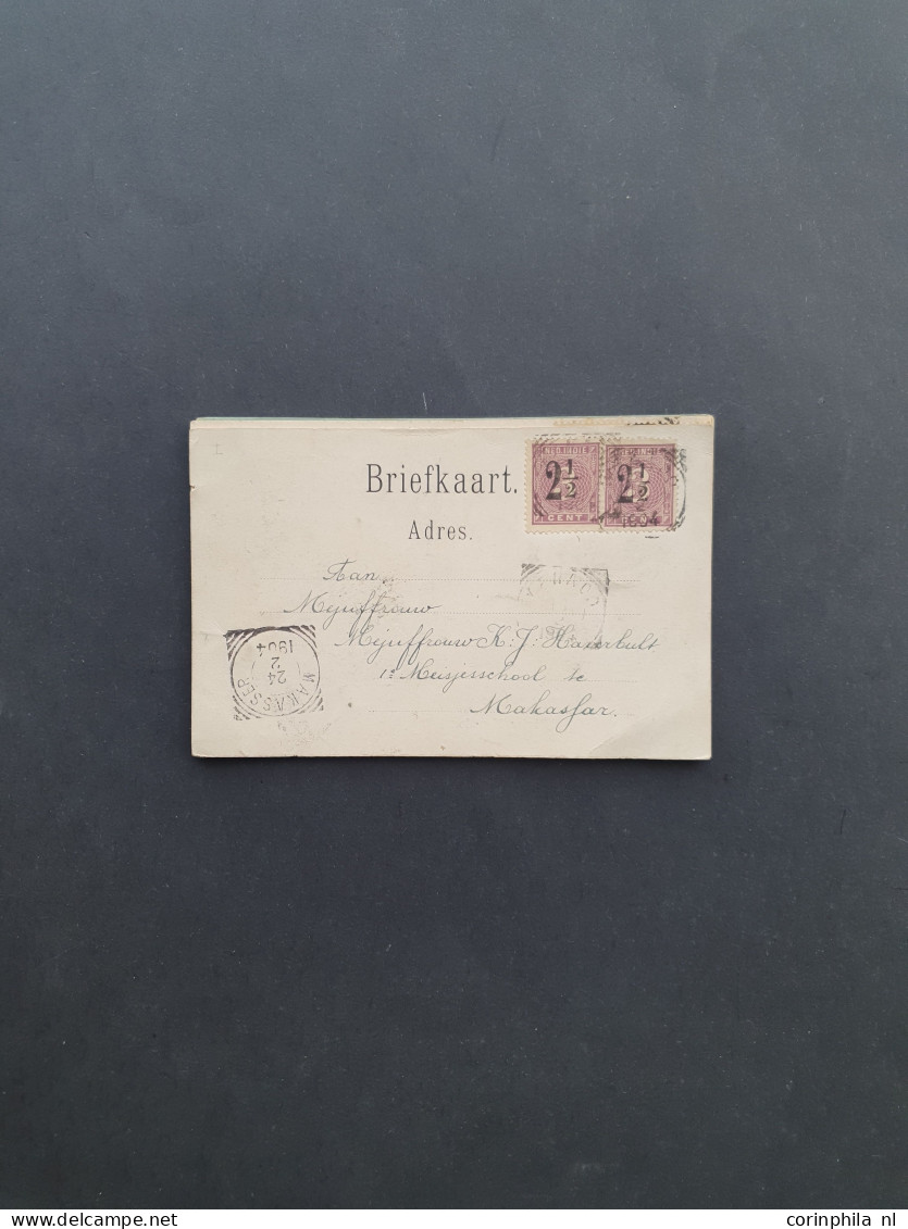 Cover , Airmail 1880-1980ca. en Indonesië post(waarde)stukken op stempeltypen gesorteerd (ca. 400 ex.) w.b. beter materi