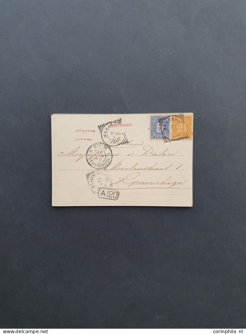 Cover , Airmail 1880-1980ca. en Indonesië post(waarde)stukken op stempeltypen gesorteerd (ca. 400 ex.) w.b. beter materi