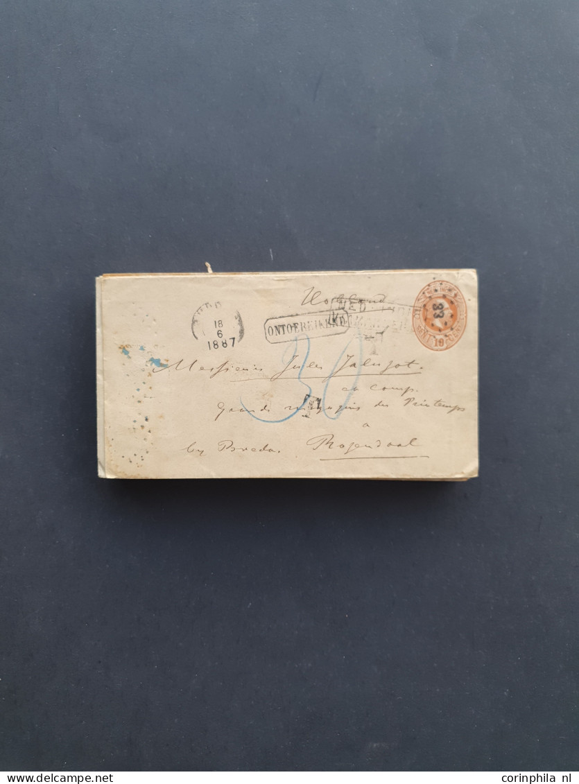 Cover , Airmail 1880-1980ca. en Indonesië post(waarde)stukken op stempeltypen gesorteerd (ca. 400 ex.) w.b. beter materi