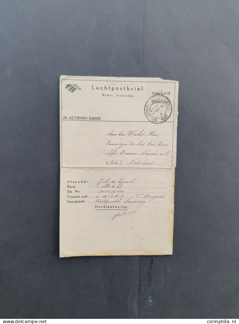 Cover 1945-1950 Ca. 35 Geïllustreerde Prentbriefkaarten Onafhankelijkheidsoorlog Alle Kerst- En Nieuwjaarswensen, Divers - India Holandeses