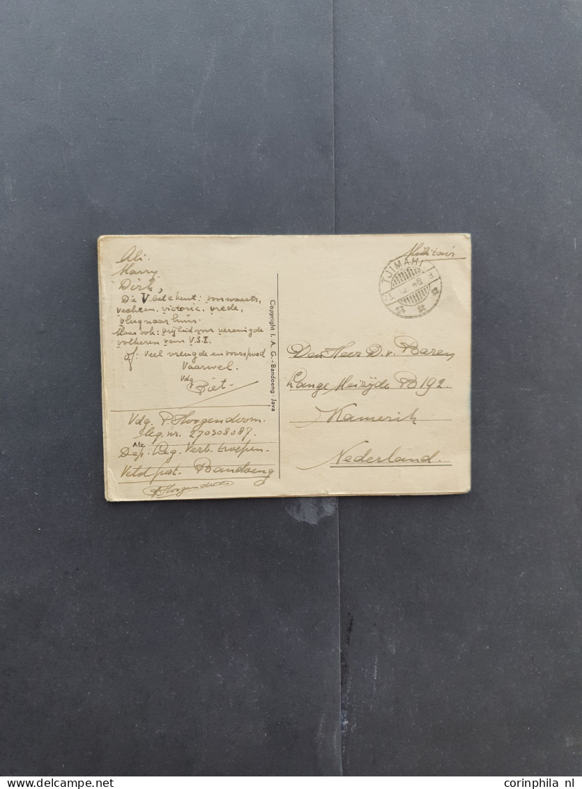 Cover 1946-1950 33 Geïllustreerde Prentbriefkaarten Onafhankelijkheidsoorlog Alle Kerst- En Nieuwjaarswensen, Meest Seri - Indie Olandesi