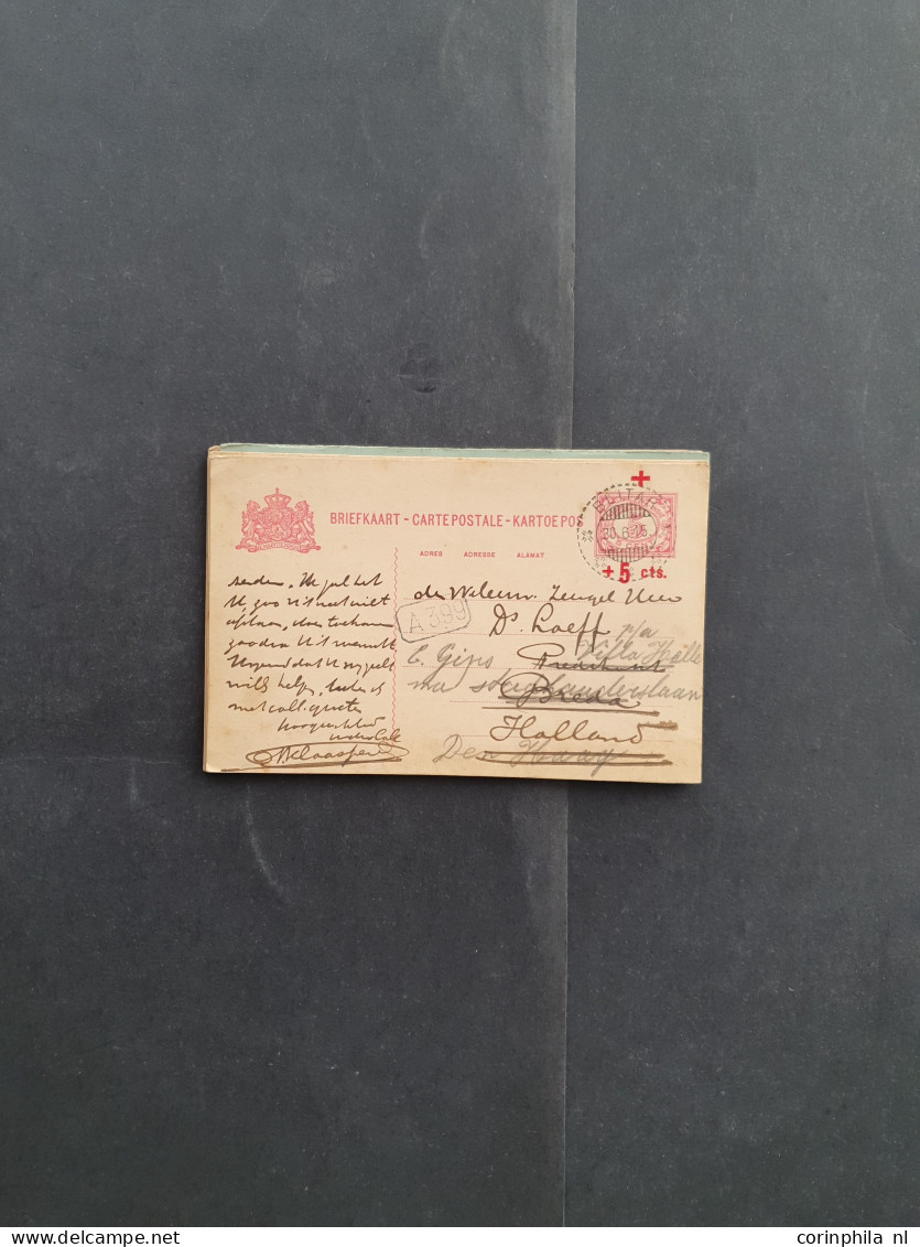 Cover 1890-1940 ca., ca. 55 post(waarde)stukken in envelop