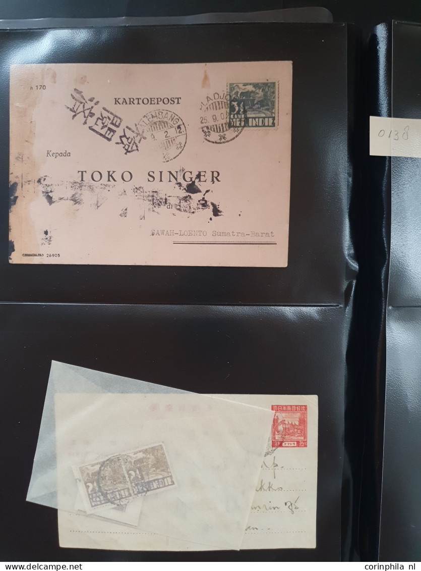 1942-1945 including small stock */** and used, postmarks with better offices, covers/postcards with some better items pa