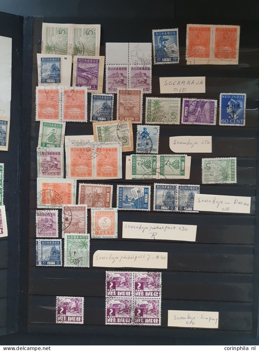 1942-1945 including small stock */** and used, postmarks with better offices, covers/postcards with some better items pa