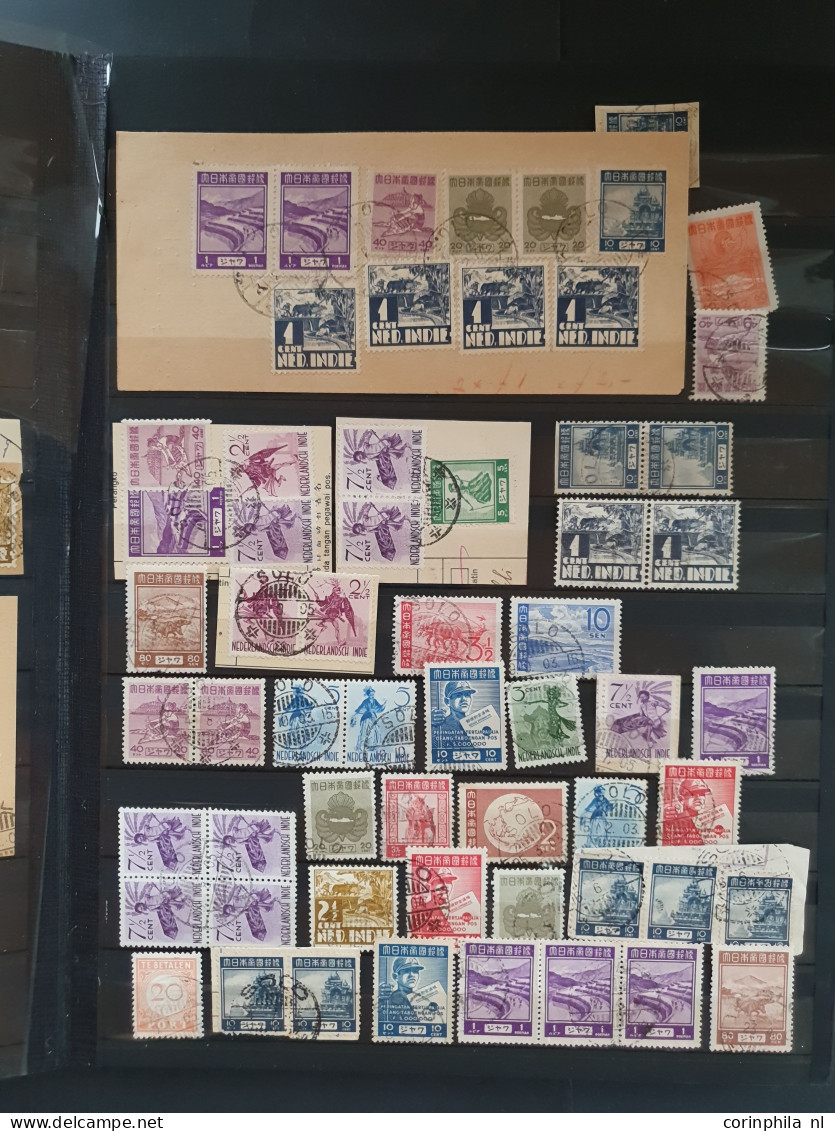 1942-1945 including small stock */** and used, postmarks with better offices, covers/postcards with some better items pa