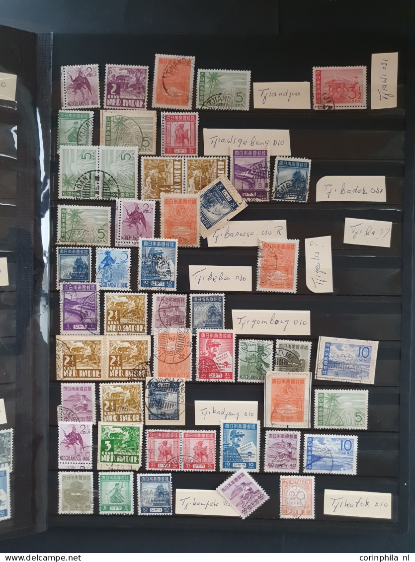 1942-1945 including small stock */** and used, postmarks with better offices, covers/postcards with some better items pa