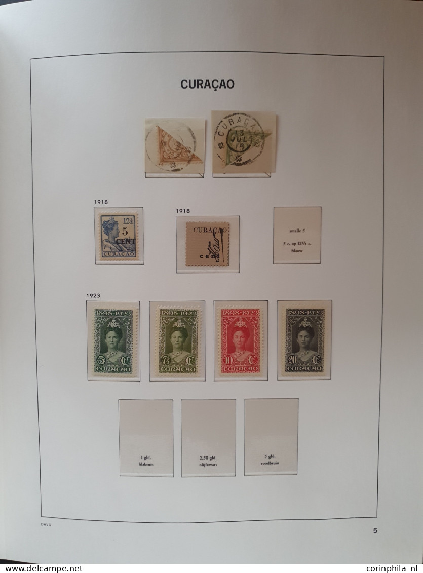 1873-2014ca. collectie gestempeld, later */** w.b. iets betere series, Sint-Maarten en Caribisch Nederland in 3 Davo alb