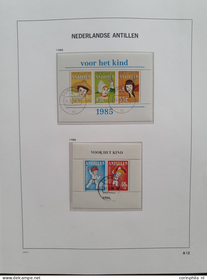 Nederlandse Antillen 1960-2008, collectie postfris (tevens klein deel gebruikt) met variëteiten, blokken, vellen en veel