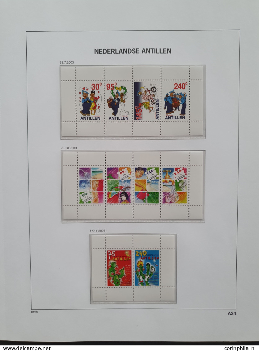 Nederlandse Antillen 1960-2008, collectie postfris (tevens klein deel gebruikt) met variëteiten, blokken, vellen en veel