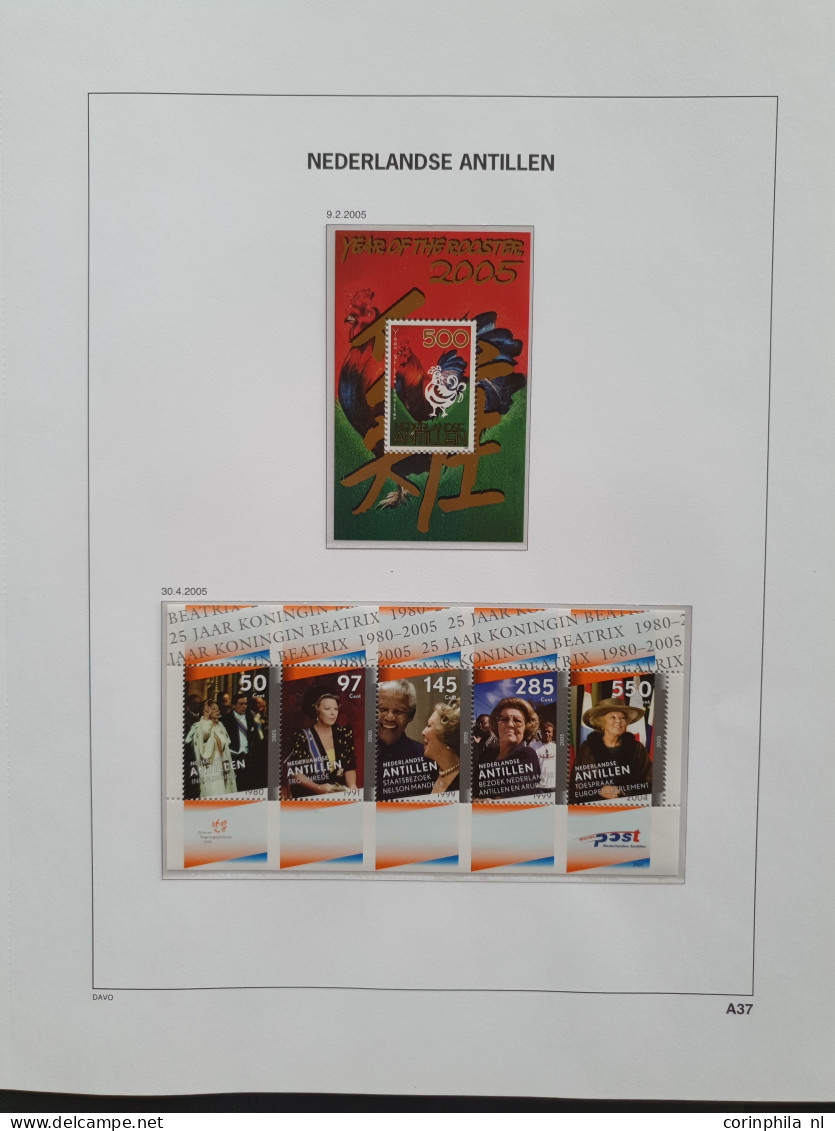 Nederlandse Antillen 1960-2008, collectie postfris (tevens klein deel gebruikt) met variëteiten, blokken, vellen en veel