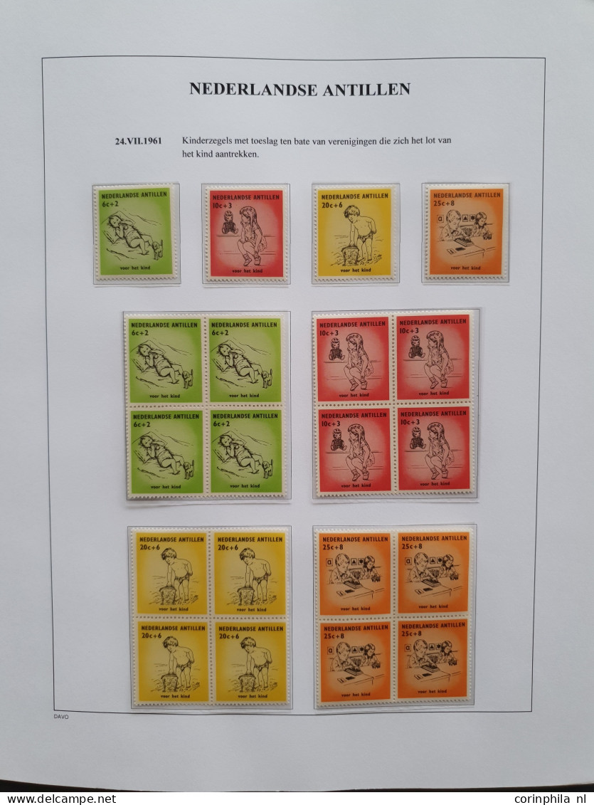 Nederlandse Antillen 1960-2008, collectie postfris (tevens klein deel gebruikt) met variëteiten, blokken, vellen en veel