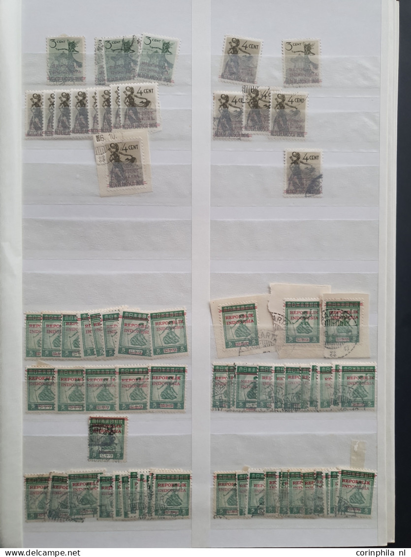 1945-1949 stock */** and used including some varieties (double inking) and better items (imperforate, DN 046-047, 52pd, 