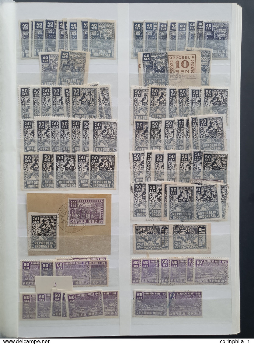 1945-1949 stock */** and used including some varieties (double inking) and better items (imperforate, DN 046-047, 52pd, 