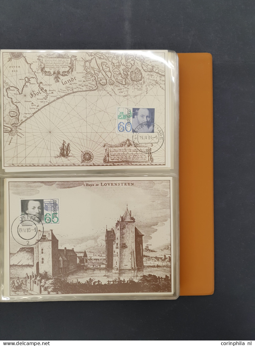 Cover 1860-2005ca. w.b. collecties, voorraden, post(waarde)stukken, luchtpost, plaatfouten etc. in 7 verhuisdozen