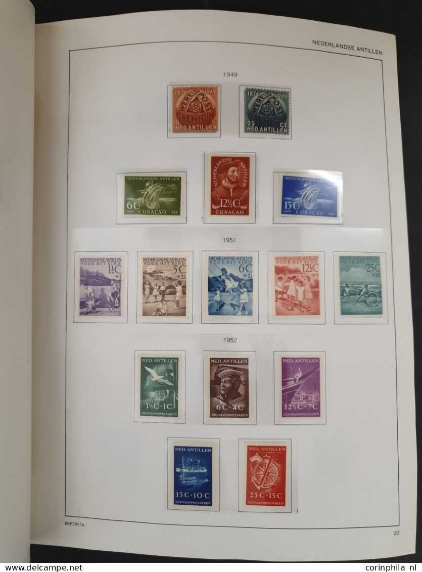 1900-2018ca. collecties en voorraad gestempeld en */** w.b. iets beter Antillen, Aruba t/m 2010, fdc's Nederland t/m 201