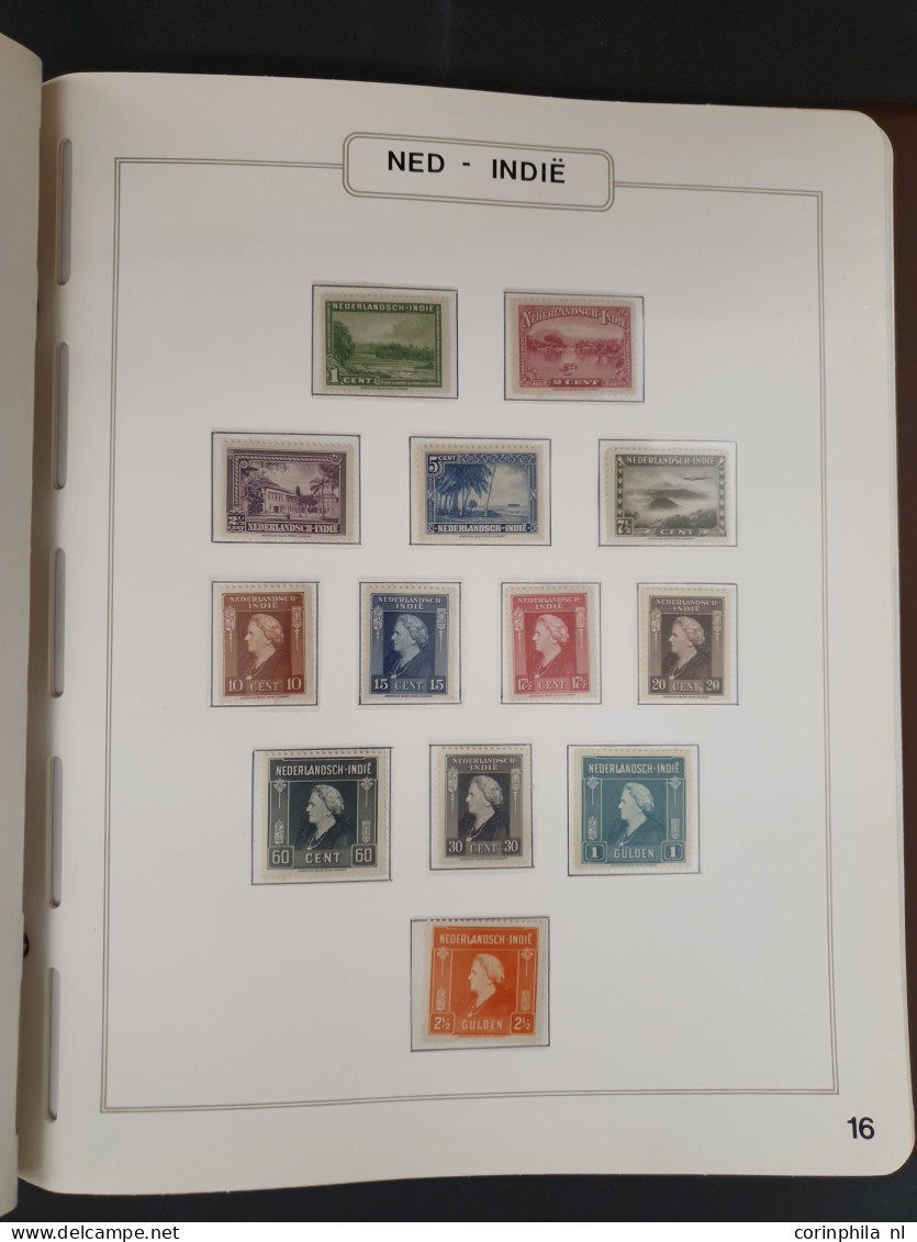 1900-2018ca. collecties en voorraad gestempeld en */** w.b. iets beter Antillen, Aruba t/m 2010, fdc's Nederland t/m 201