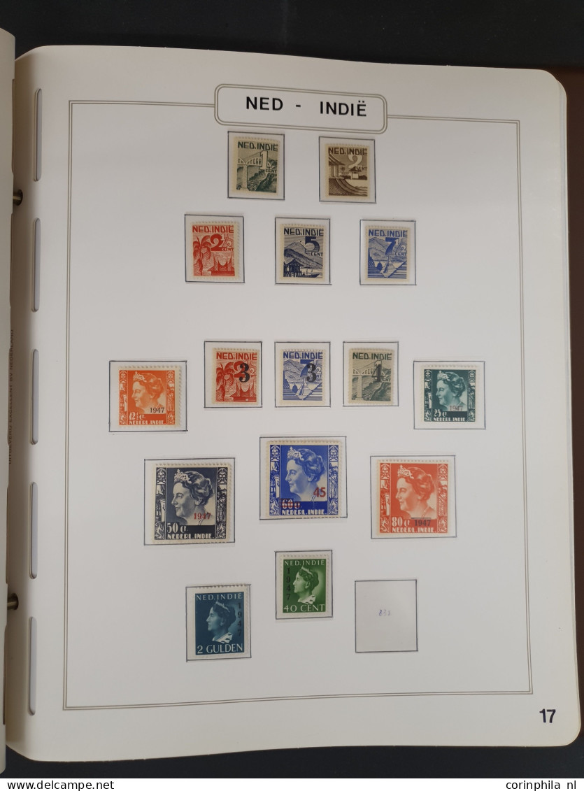 1900-2018ca. collecties en voorraad gestempeld en */** w.b. iets beter Antillen, Aruba t/m 2010, fdc's Nederland t/m 201