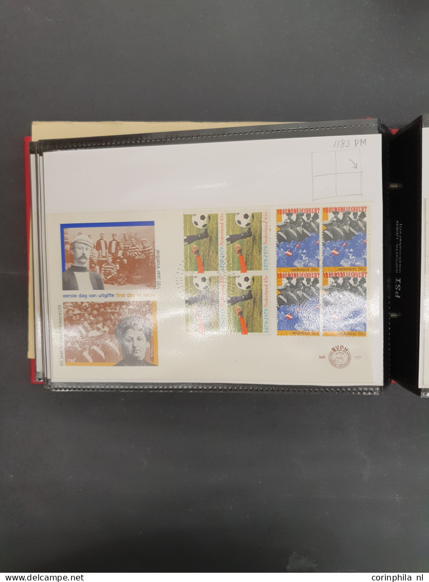 Cover 1852-2000ca. collectie en voorraad plaatfouten meest op Leidraad en Mast gesorteerd w.b.  iets betere ex. (o.a. 17