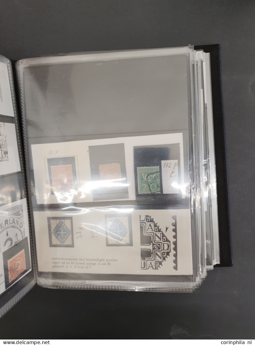 Cover 1852-2000ca. collectie en voorraad plaatfouten meest op Leidraad en Mast gesorteerd w.b.  iets betere ex. (o.a. 17