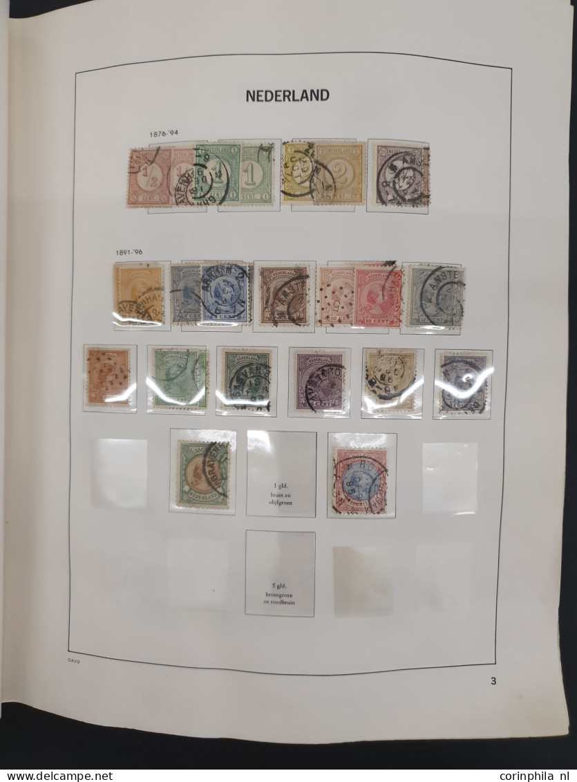 1852-200ca. W.b. Collectie Gestempeld Met Iets Betere Ex., Voorraad Blokken Van 4 En Veldelen */**. Tevens Collectie Ier - Colecciones Completas