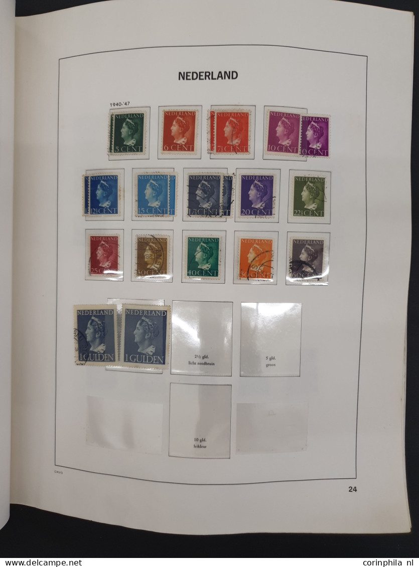 1852-200ca. w.b. collectie gestempeld met iets betere ex., voorraad blokken van 4 en veldelen */**. Tevens collectie Ier