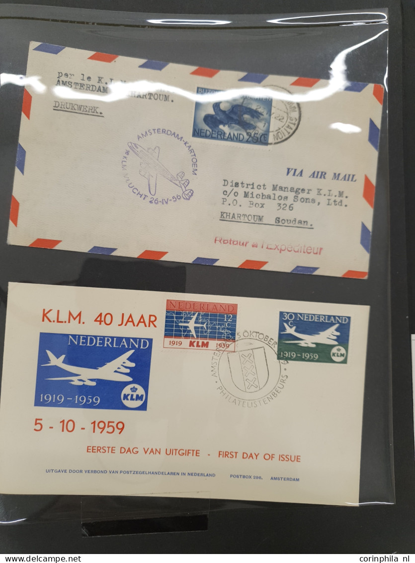 Cover , Airmail 1880-2000ca. W.b. Voorraad Fdc's W.b. Iets Ouder Meest Beschreven, Tevens Collectie Automaatboekjes (o.a - Collezioni