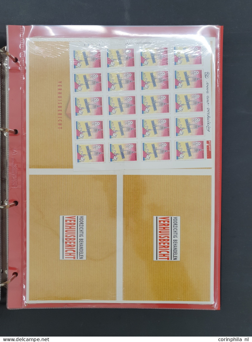 Cover 1980-2006 uitgebreide collectie verhuiskaarten (adreswijzigingen) gebruikt en ongebruikt, originele (hang)verpakki