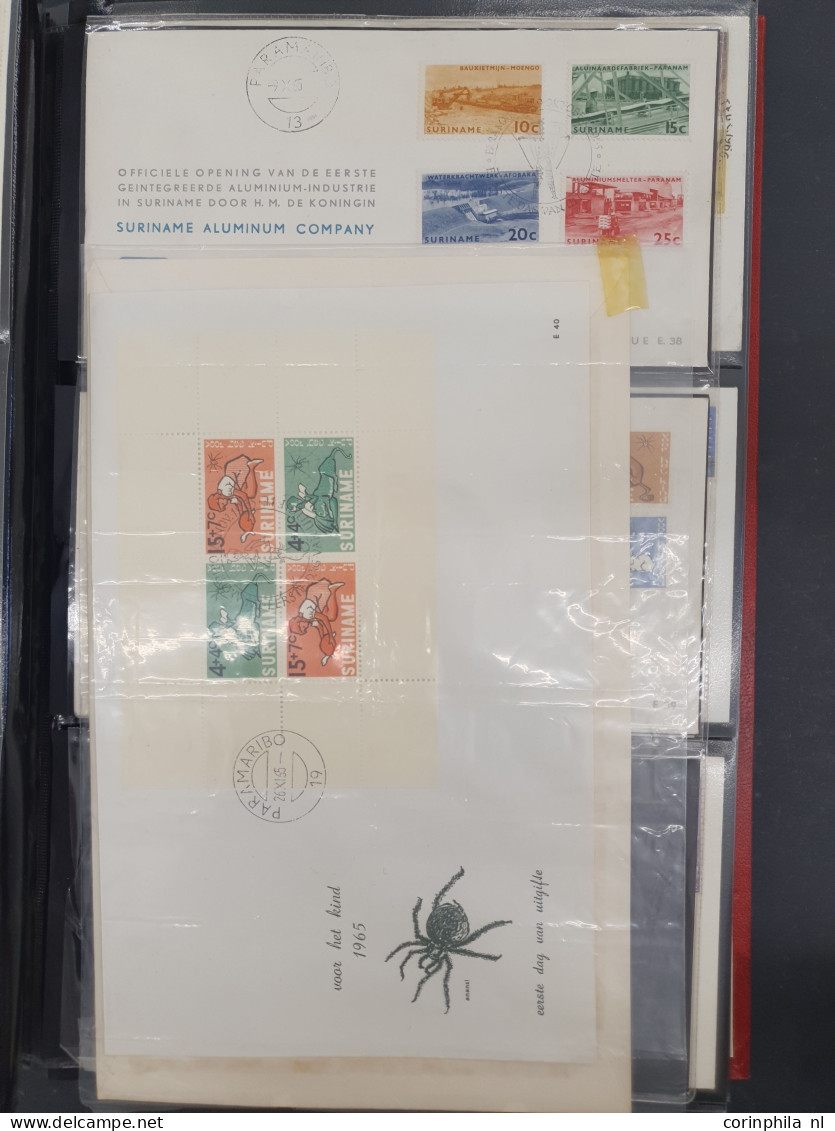 1945/2009c. collectie fdc's tussen E6 en E599 inclusief Nederlandse Antillen, Suriname, luchtpost en bijzondere vluchten