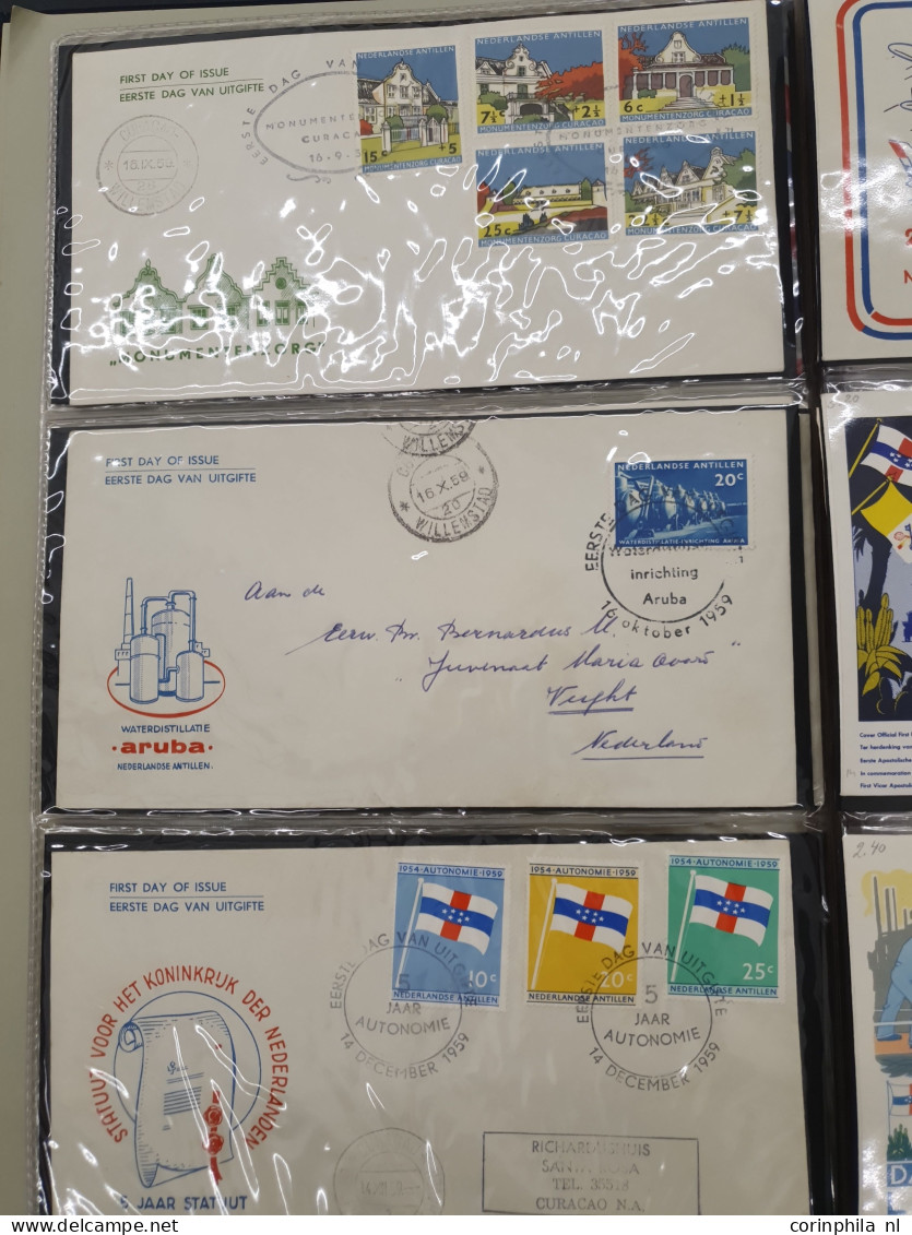 Cover 1957-2007 , collectie fdc's in 8 albums