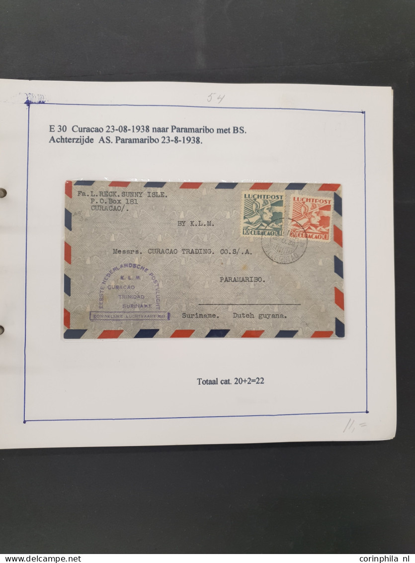 Cover , Airmail 1930-1980 luchtpoststukken (meer dan 100 stukken tot 1950) w.b. iets betere herkomstlanden (Congo, Colom