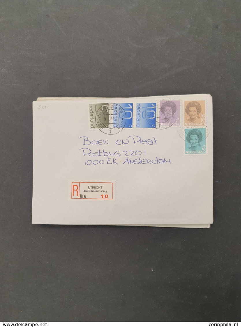 Cover poststukken w.b. fdc's in doosje