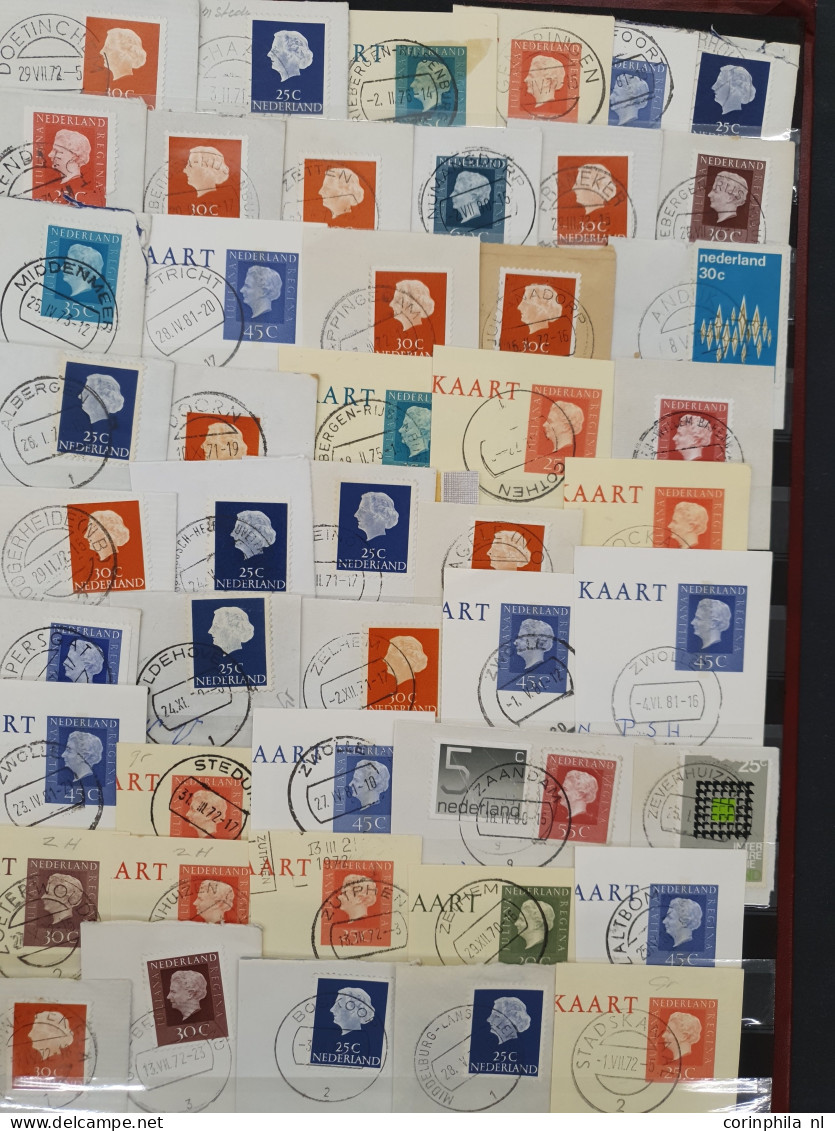 1852-2000ca. stempelmateriaal etc. in 6 insteekboeken in doosje