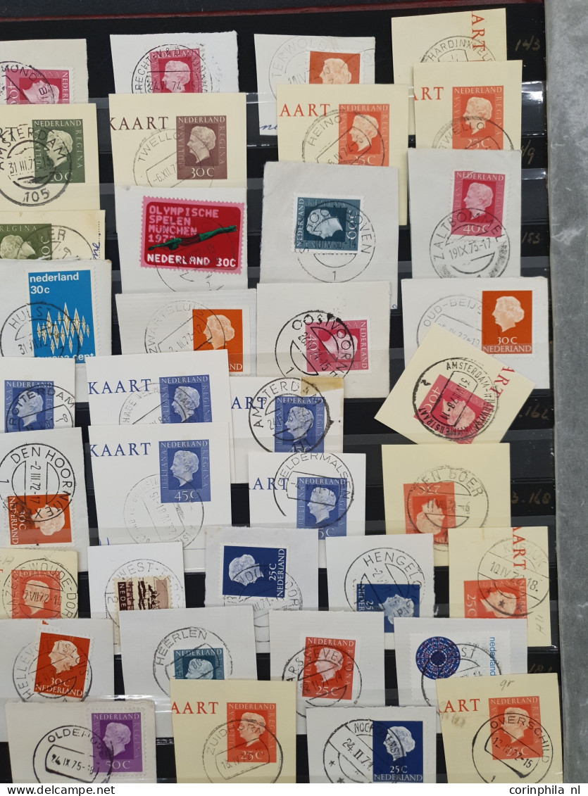 1852-2000ca. stempelmateriaal etc. in 6 insteekboeken in doosje