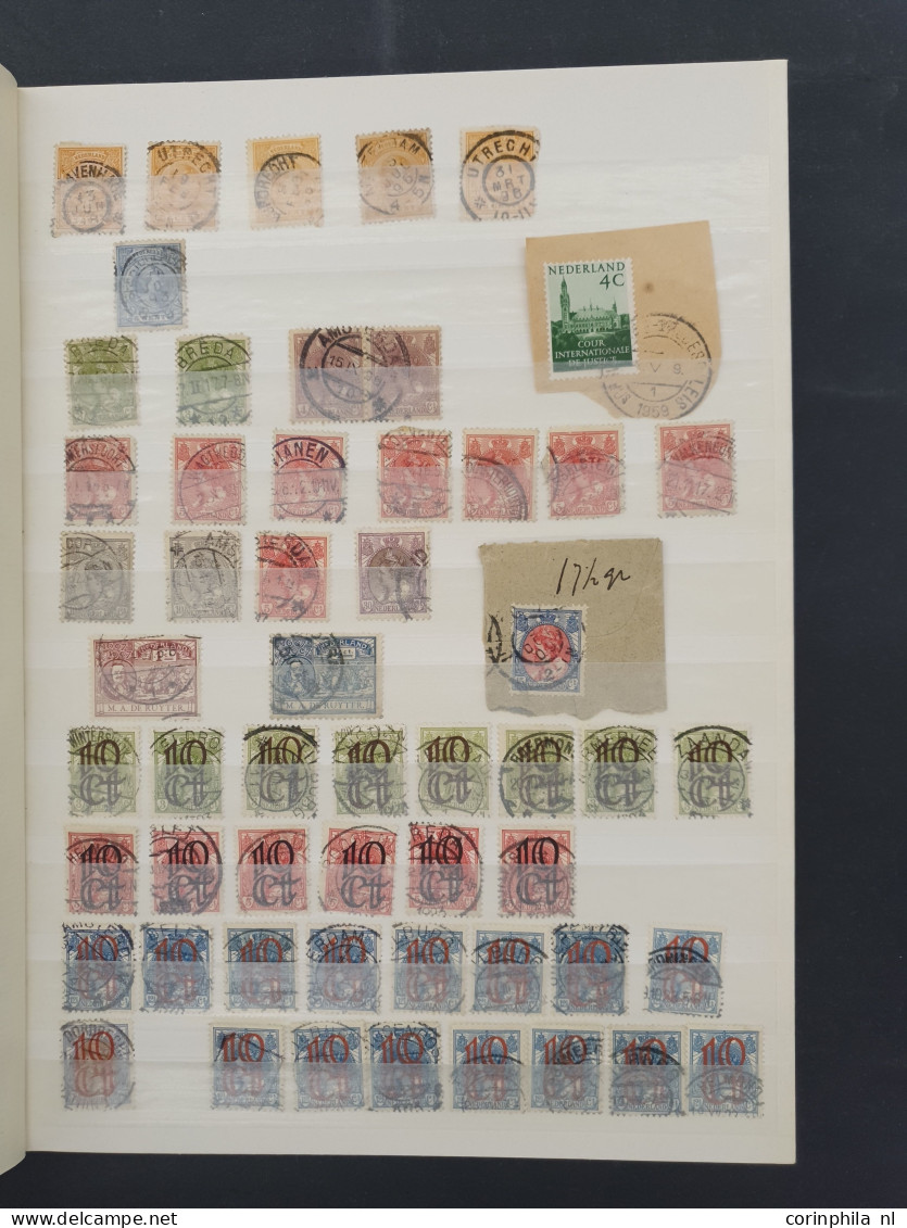 1852-2000ca. stempelmateriaal etc. in 6 insteekboeken in doosje