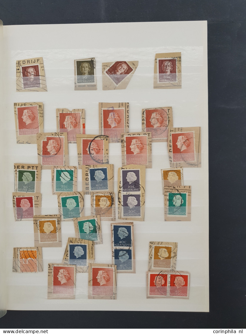 1852-2000ca. stempelmateriaal etc. in 6 insteekboeken in doosje