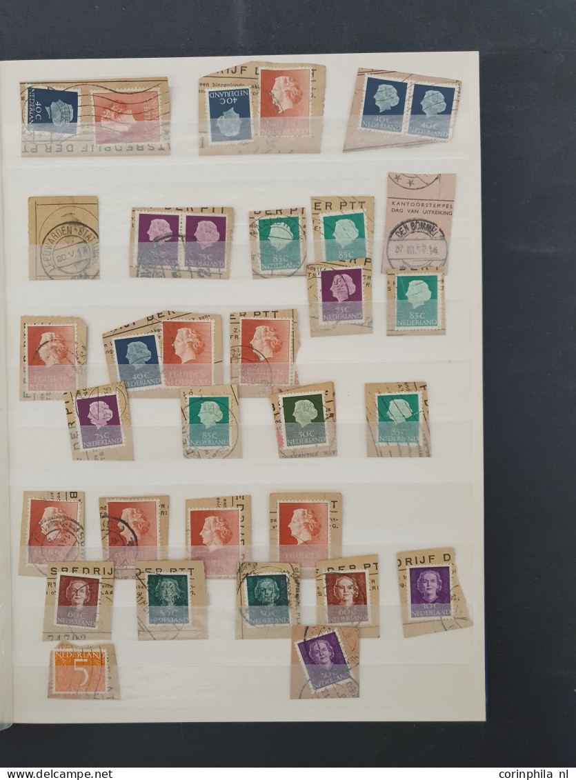 1852-2000ca. stempelmateriaal etc. in 6 insteekboeken in doosje