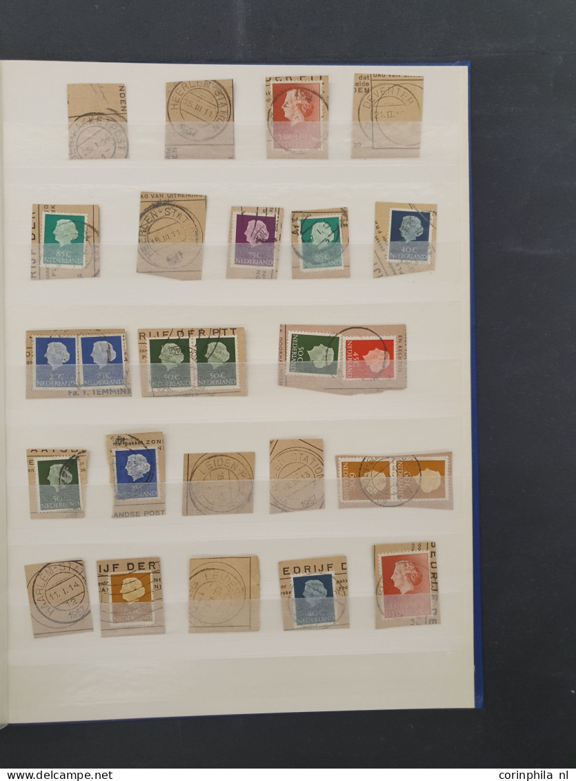 1852-2000ca. stempelmateriaal etc. in 6 insteekboeken in doosje